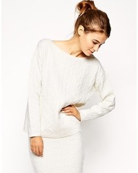 Женский белый вязаный свитер от Asos