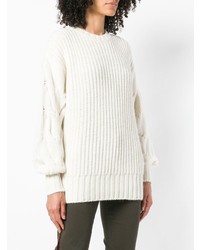 Женский белый вязаный свитер от P.A.R.O.S.H.