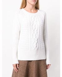 Женский белый вязаный свитер от Woolrich