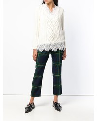 Женский белый вязаный свитер от Ermanno Scervino