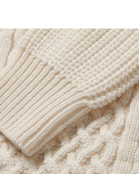 Мужской белый вязаный свитер от TOMORROWLAND