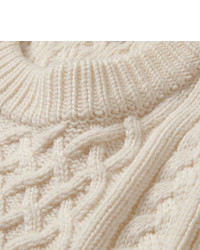 Мужской белый вязаный свитер от TOMORROWLAND