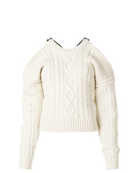 Женский белый вязаный свитер от Calvin Klein 205W39nyc