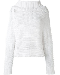 Женский белый вязаный свитер от Calvin Klein