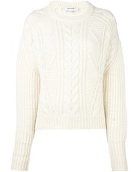 Женский белый вязаный свитер от Carven