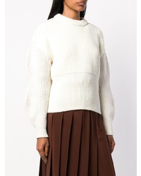 Женский белый вязаный свитер от Chloé