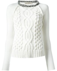 Женский белый вязаный свитер от Coast Weber & Ahaus