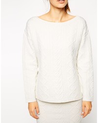 Женский белый вязаный свитер от Asos