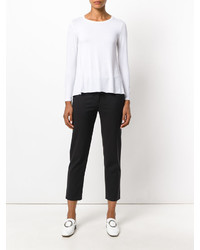 Женский белый вязаный свитер от Majestic Filatures