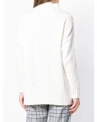 Женский белый вязаный свитер от Lorena Antoniazzi
