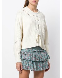 Женский белый вязаный свитер от Isabel Marant