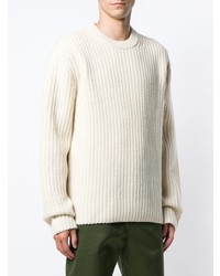 Мужской белый вязаный свитер от Joseph