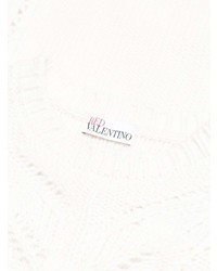 Женский белый вязаный свитер от RED Valentino