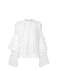 Женский белый вязаный свитер от Macgraw