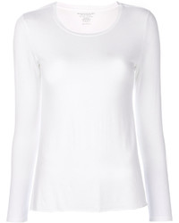 Женский белый вязаный свитер от Majestic Filatures