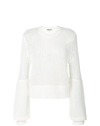 Женский белый вязаный свитер от McQ Alexander McQueen