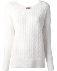 Женский белый вязаный свитер от N.Peal