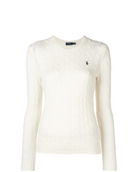 Женский белый вязаный свитер от Polo Ralph Lauren