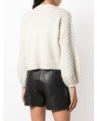 Женский белый вязаный свитер от Nude