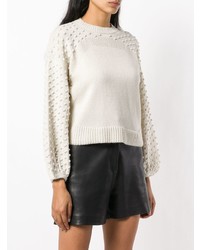 Женский белый вязаный свитер от Nude