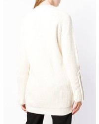 Женский белый вязаный свитер от Maison Margiela