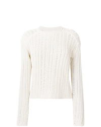 Женский белый вязаный свитер от Rick Owens