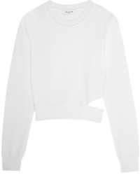 Женский белый вязаный свитер от Thierry Mugler