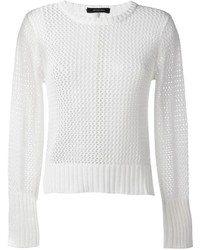 Женский белый вязаный свитер от Unconditional