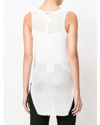 Белый вязаный топ без рукавов от Lost & Found Rooms