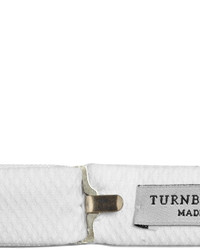Мужской белый галстук-бабочка от Turnbull & Asser