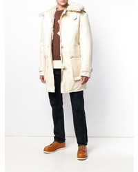 Мужской белый дафлкот от Schott