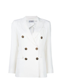 Женский белый двубортный пиджак от Alberto Biani