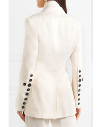 Женский белый двубортный пиджак от RUH