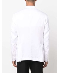 Мужской белый двубортный пиджак от Costumein