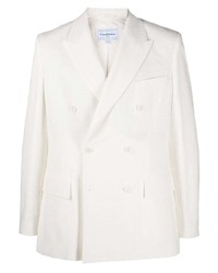 Мужской белый двубортный пиджак от Casablanca