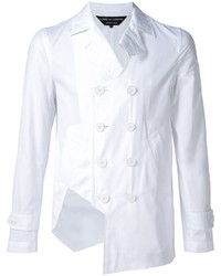 Мужской белый двубортный пиджак от Comme des Garcons