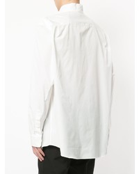 Мужской белый двубортный пиджак от Issey Miyake Men