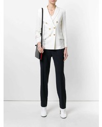 Женский белый двубортный пиджак от Giada Benincasa