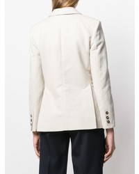 Женский белый двубортный пиджак от Cédric Charlier
