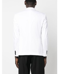Мужской белый двубортный пиджак от Tonello