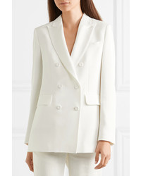Женский белый двубортный пиджак от Max Mara