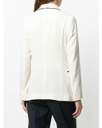 Женский белый двубортный пиджак от Alberto Biani