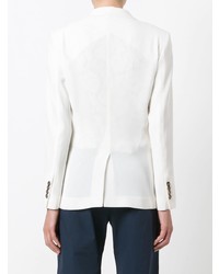 Женский белый двубортный пиджак от Alberto Biani