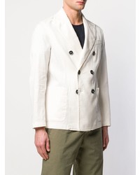 Мужской белый двубортный пиджак от Barena