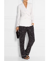 Женский белый двубортный пиджак от Dolce & Gabbana