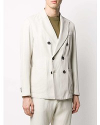 Мужской белый двубортный пиджак от Barena