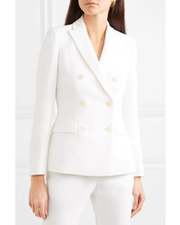Женский белый двубортный пиджак от Altuzarra