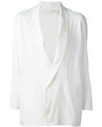 Женский белый двубортный пиджак от Isabel Benenato