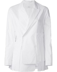 Женский белый двубортный пиджак от JULIEN DAVID