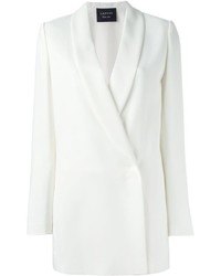 Женский белый двубортный пиджак от Lanvin
